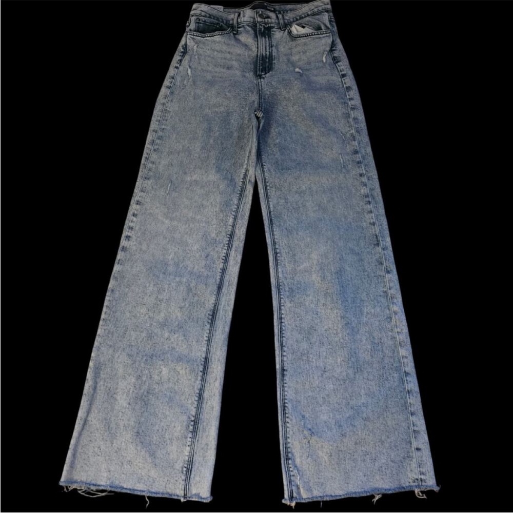 Joe's Women’s The Mia High Rise Wide Leg Raw Hem Vintage Stretch Serene, Size 29